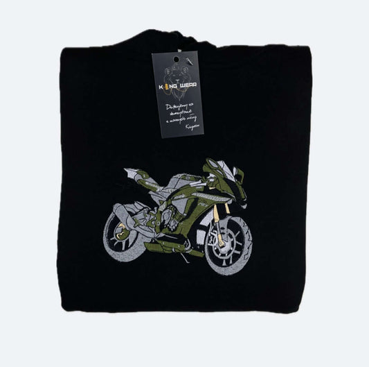 Haft na bluzie z Twojego zdjęcia motoru motocykla