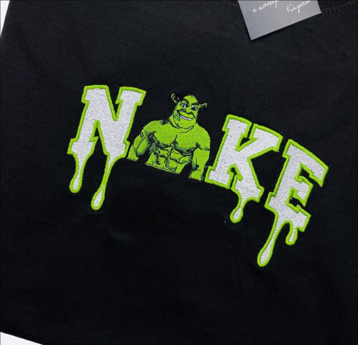 Koszulka z haftem Shrek