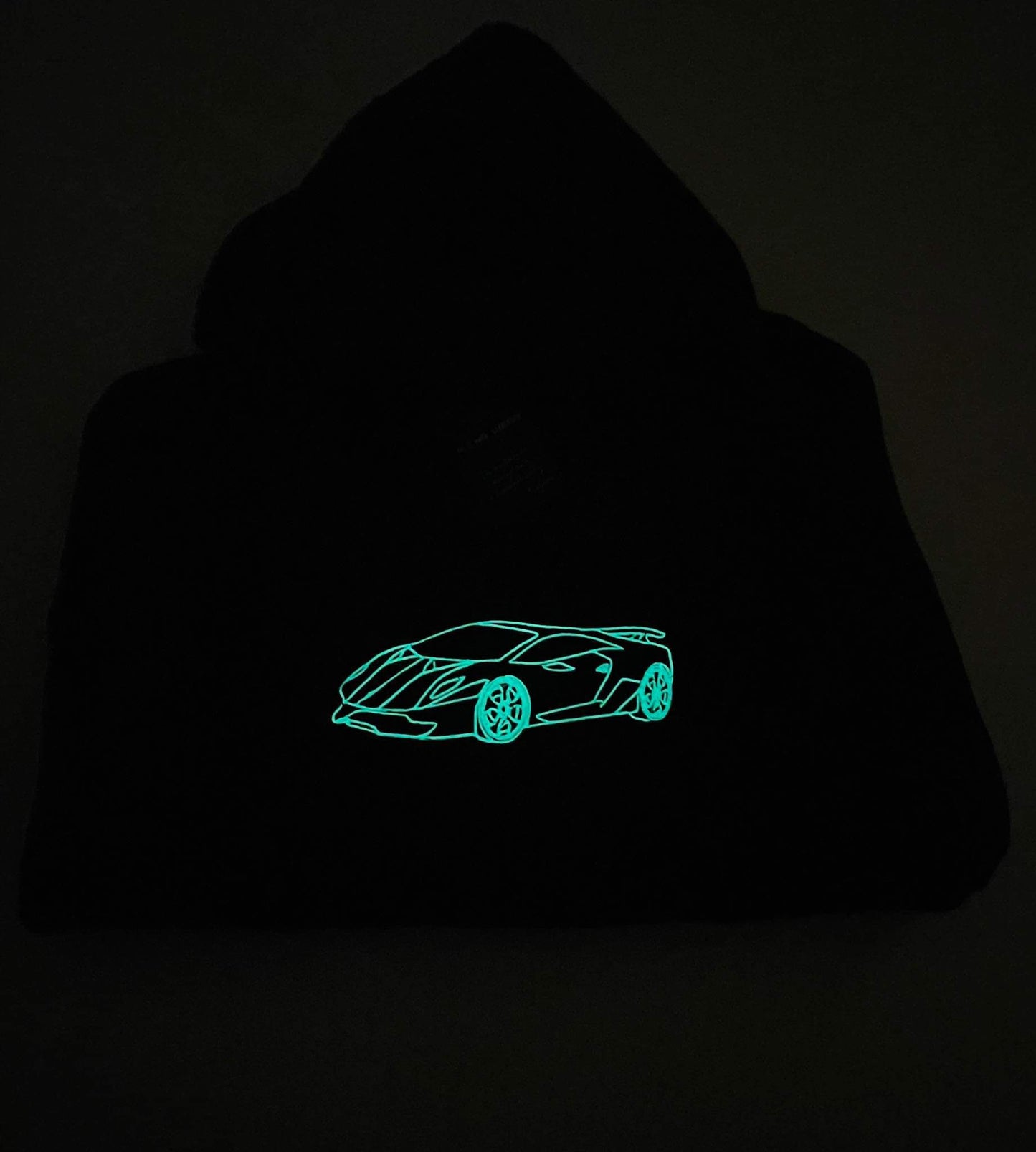 Świecąca bluza z haftem lamborghini