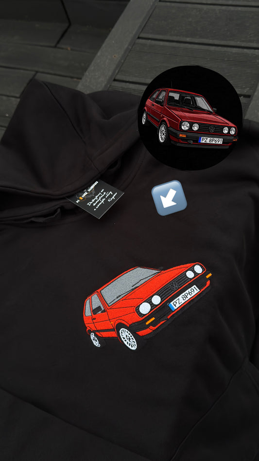 Bluza haftowana z Twoim autem