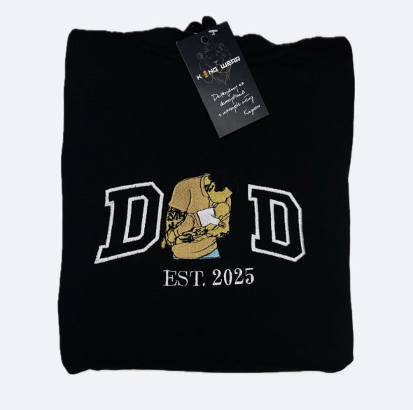 Personalizowana Bluza Haftowana – Dad z Twoim Zdjęciem