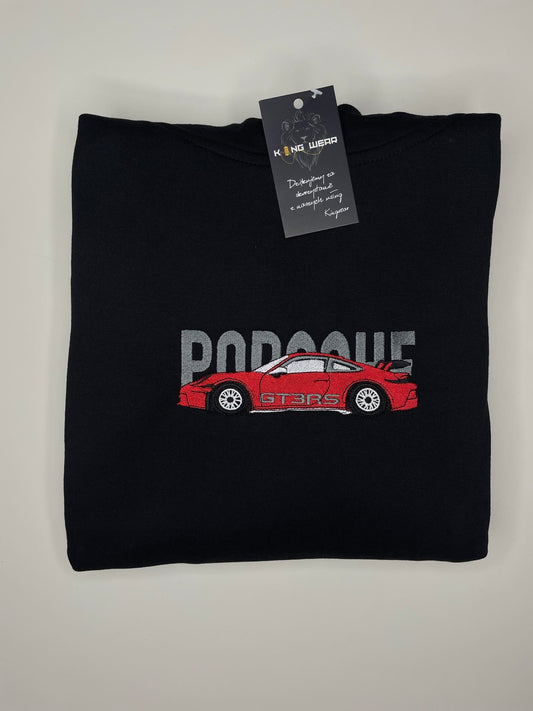 Bluza z Kapturem Haftowana Porsche