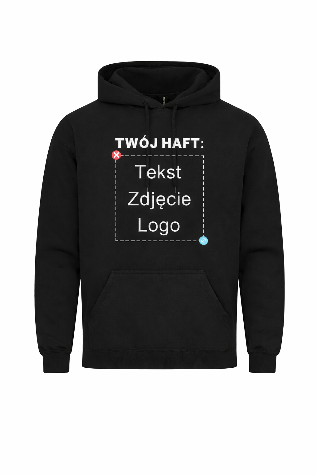 Bluza z Kapturem UNISEX z Twoim haftem (Tekst/Zdjęcie/Logo)