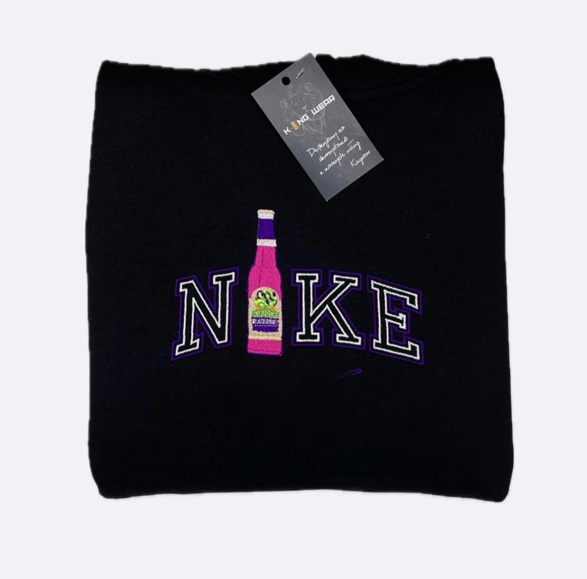 Bluza z kapturem haftowana somersby blackberry