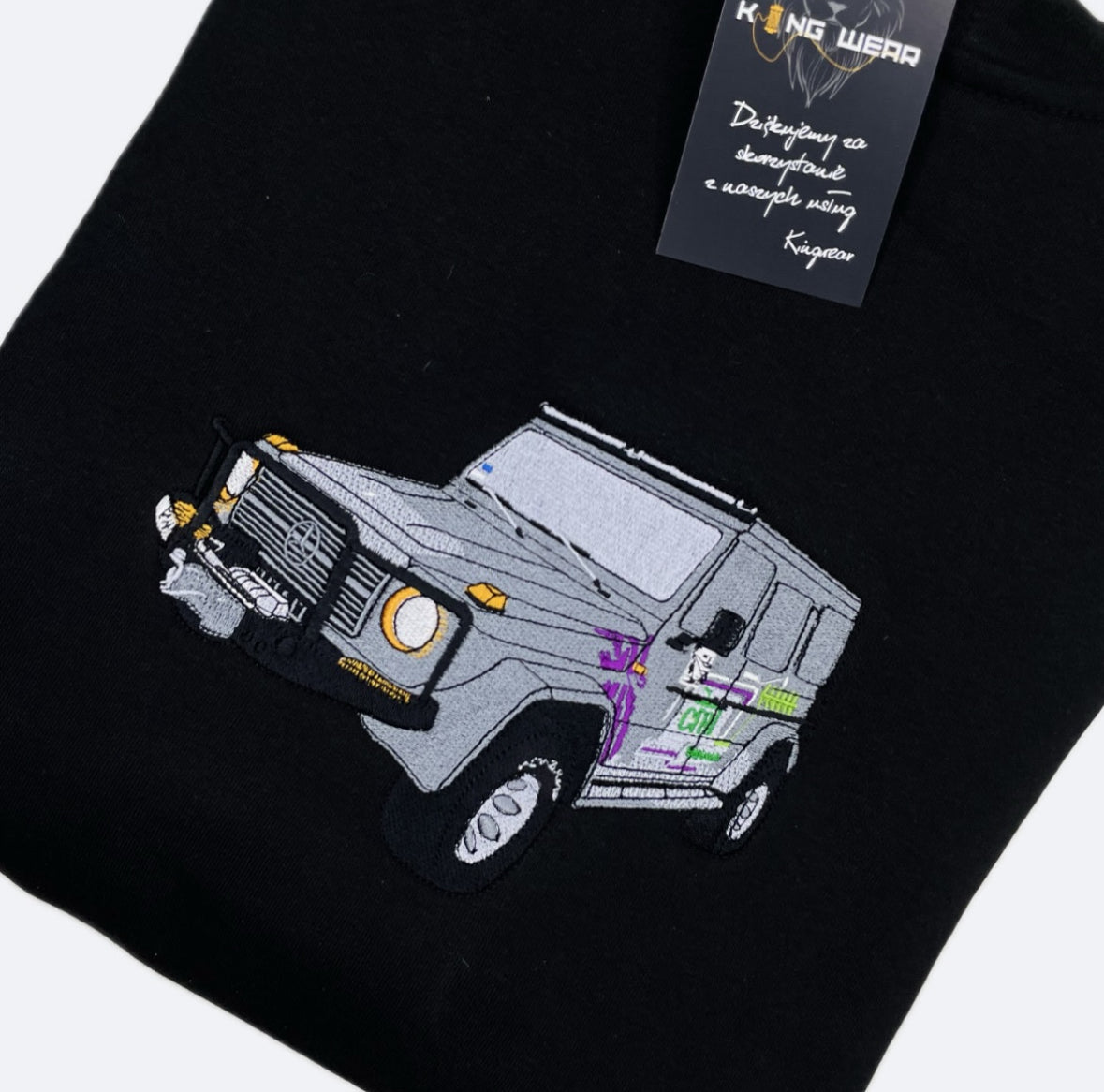 Bluza haftowana z Twoim autem