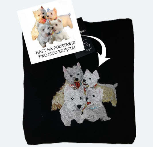Haftowana bluza z podobizną twojego pupila