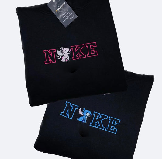 Bluzy haftowane z kapturem Matching Stitch & Angel