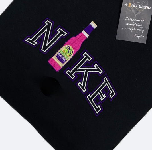 Bluza z kapturem haftowana somersby blackberry