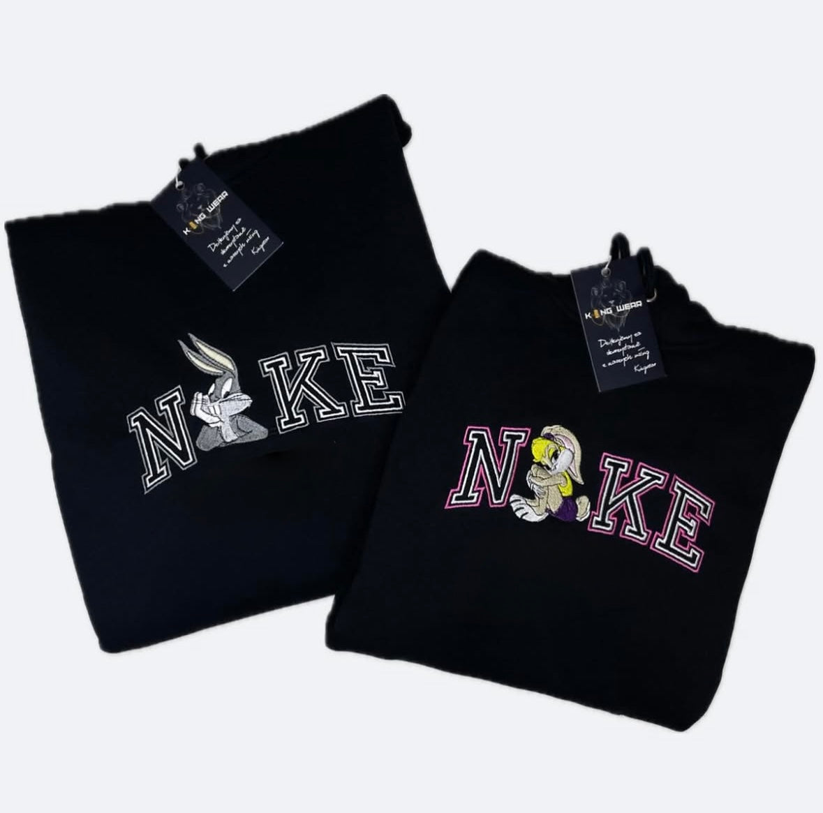 Bluzy haftowane z kapturem Matching LOLA&BUGS