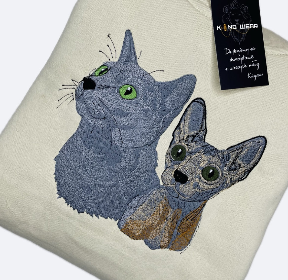 Haftowana bluza z podobizną twojego pupila