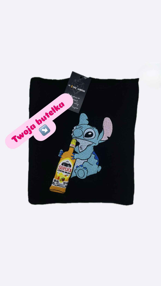 Bluza ze Stitchem i Twoją butelką – haft personalizowany
