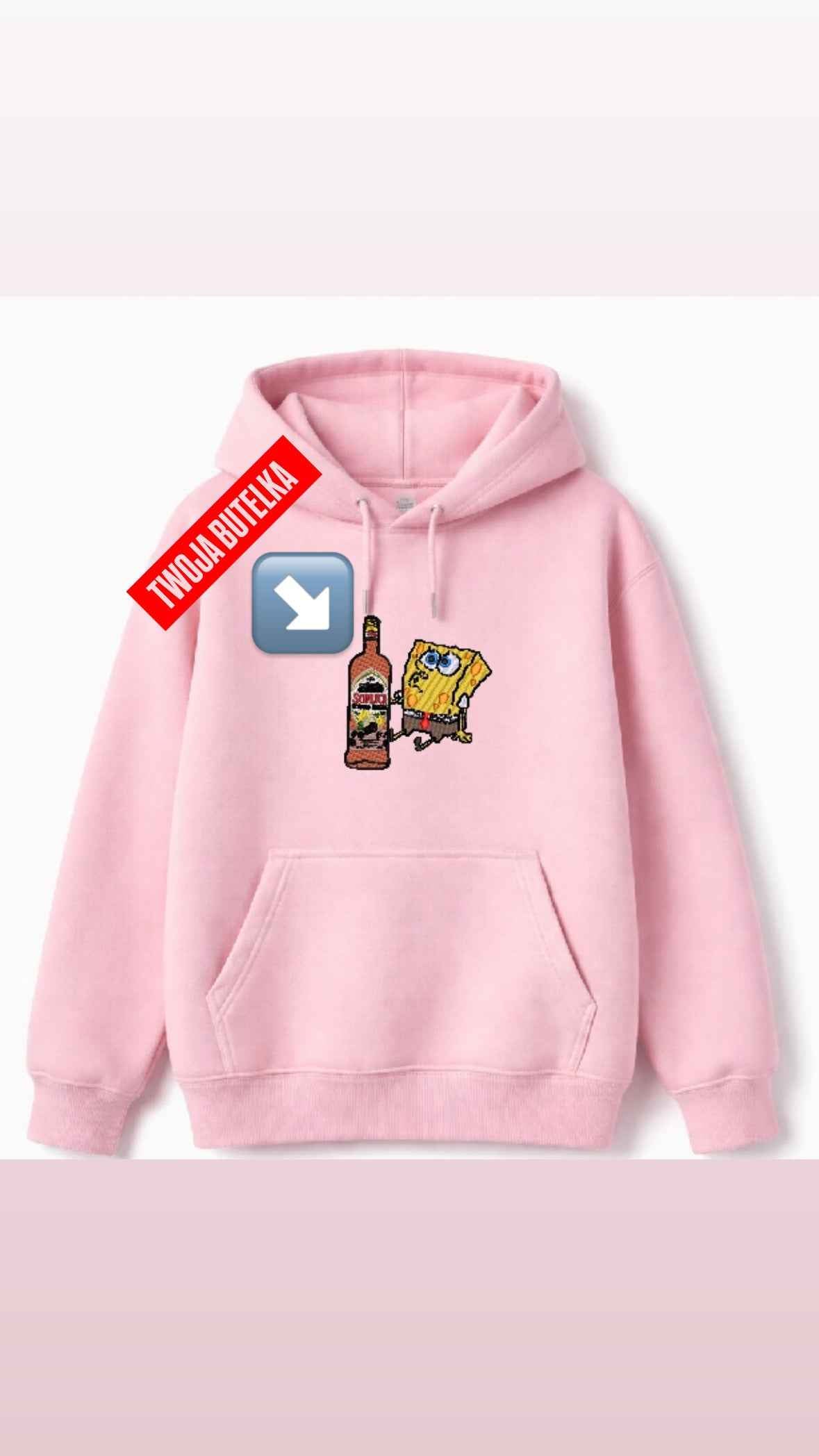 Bluza haftowana Spongebob z twoją butelką