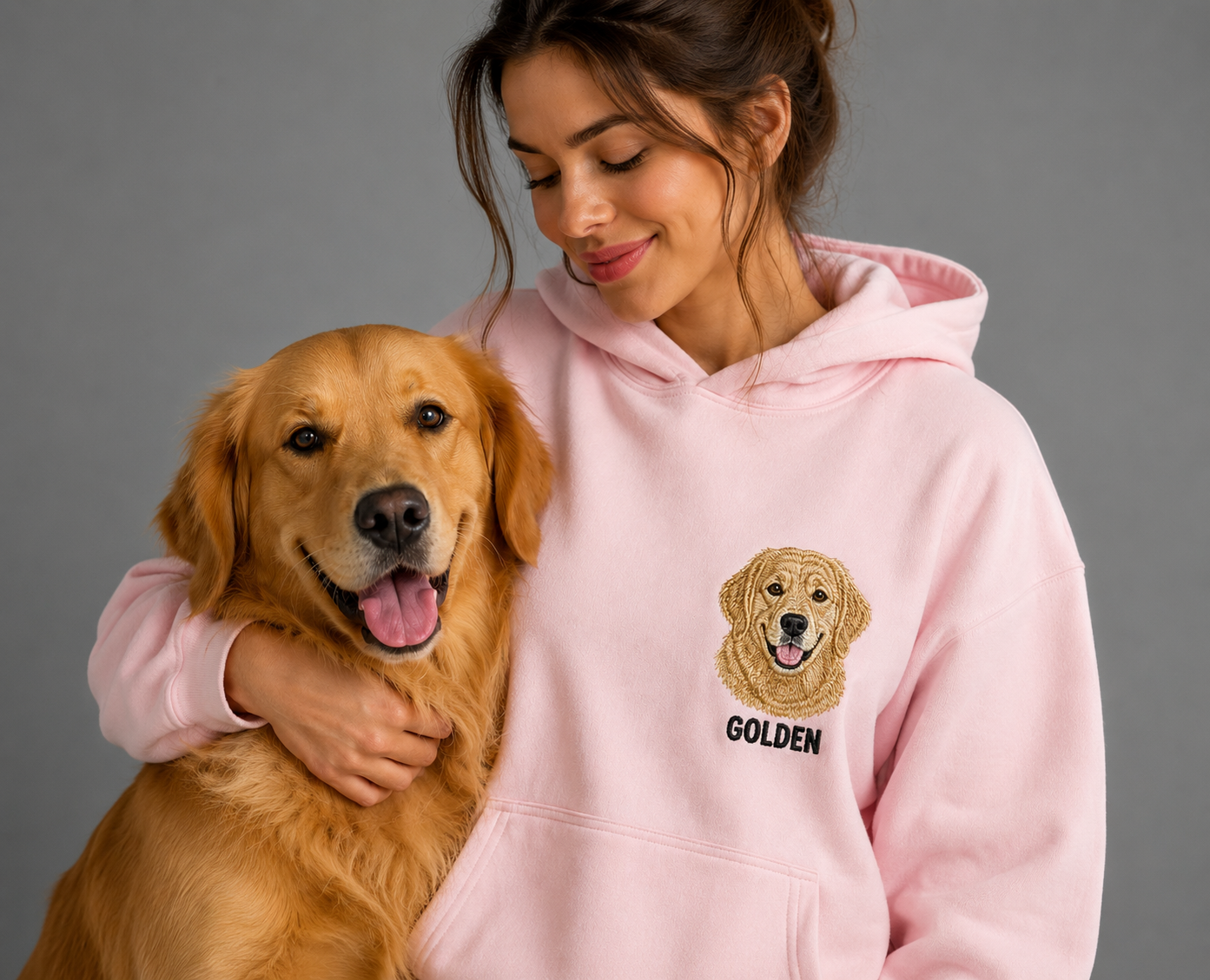 Personalizowana Bluza Haftowana – ze Zdjęcia Twojego Zwierzaka/ów – GŁOWA
