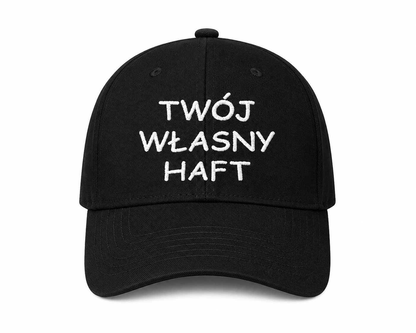Czapka z haftem własnego tekstu – personalizowana | 100% bawełna | Unisex | Regulowana