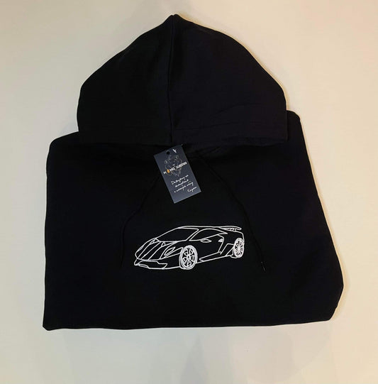 Świecąca bluza z haftem lamborghini