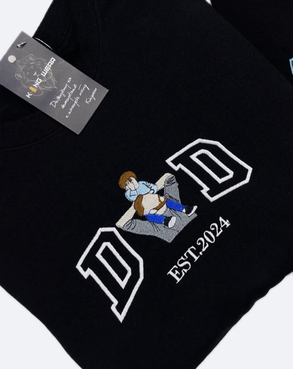 Personalizowana Bluza Haftowana – Dad z Twoim Zdjęciem
