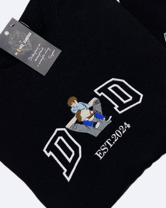 Personalizowana Bluza Haftowana – Dad z Twoim Zdjęciem