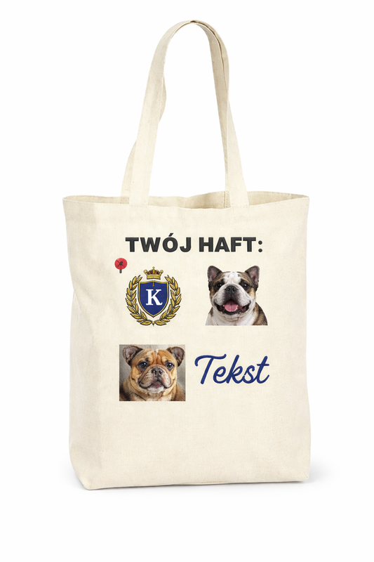 Torba z Twoim haftem (Logo/Zdjęcie/Tekst) 200 g/m² 35 x 39 x 13,5 cm